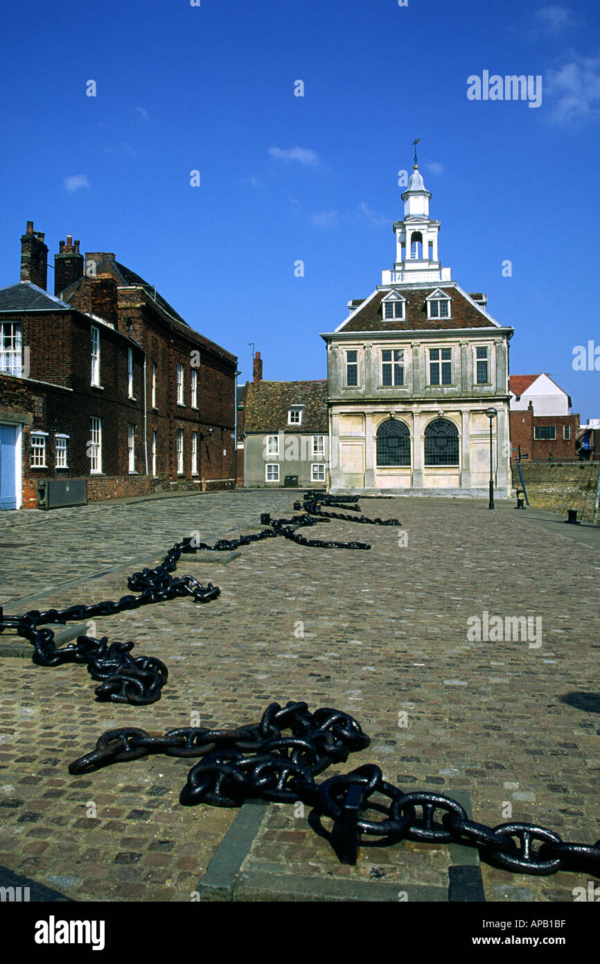 Custom House and quay Kings Lynn Norfolk England Stock Photo Alamy