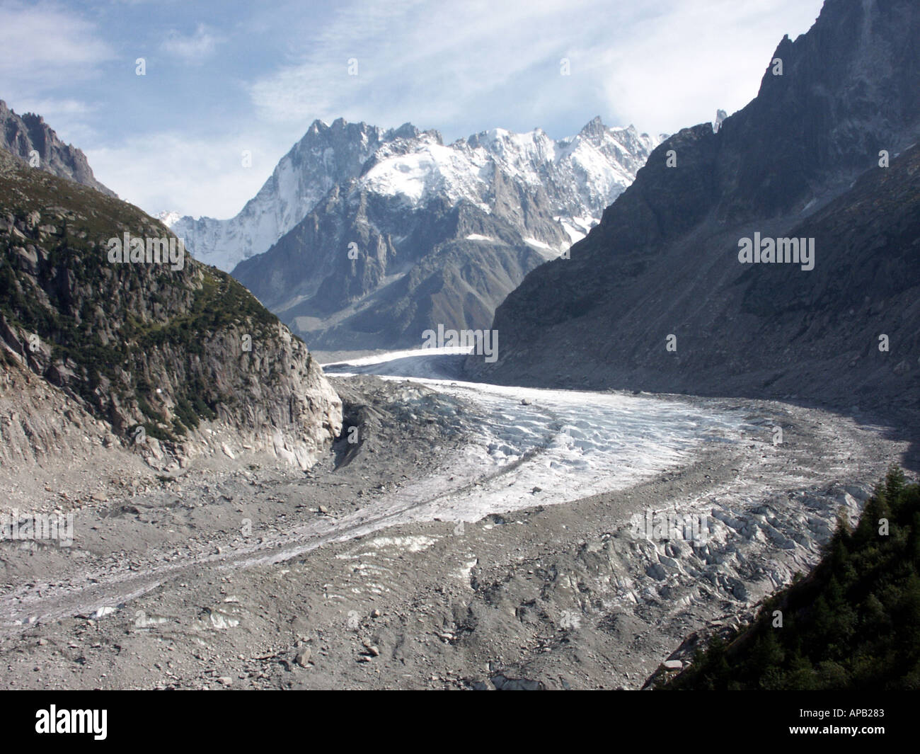 Mer de Glace at Montenvers, Chamonix Mont Blanc, Haute Savoie, France ...