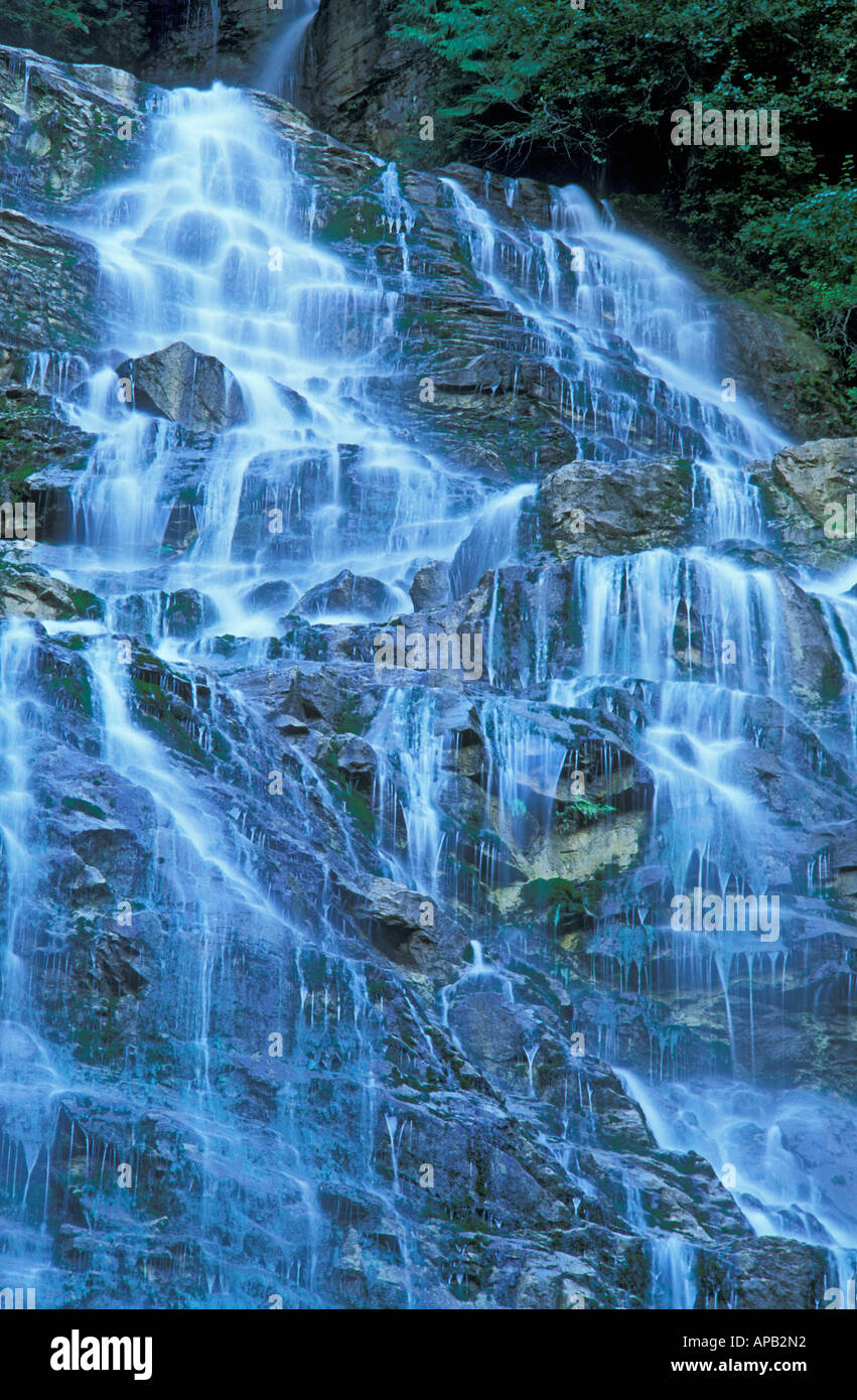 Waterfall at Bridal Veil Falls Provincial Park southwestern British Columbia Canada Stock Photo