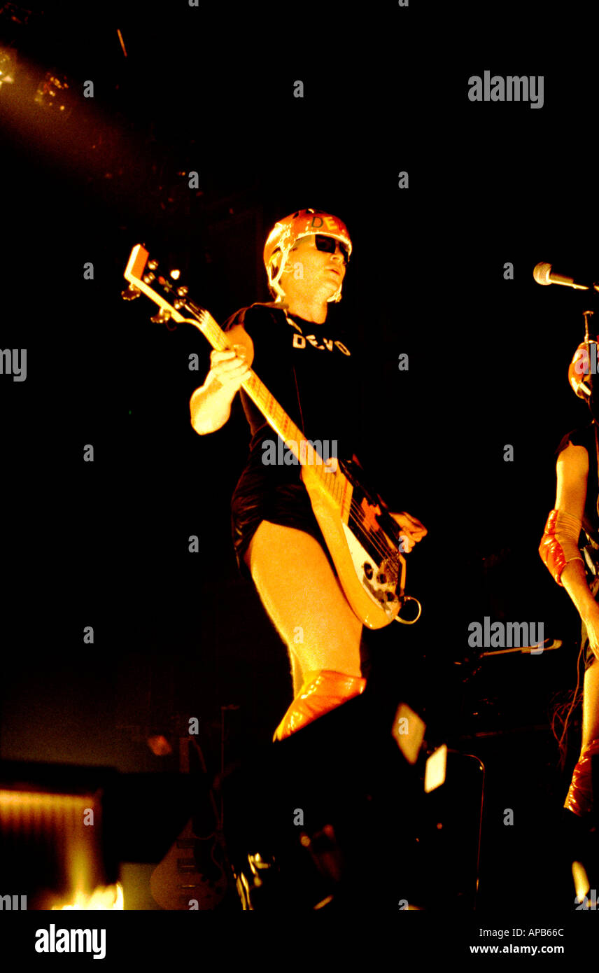 devo in concert Stock Photo Alamy