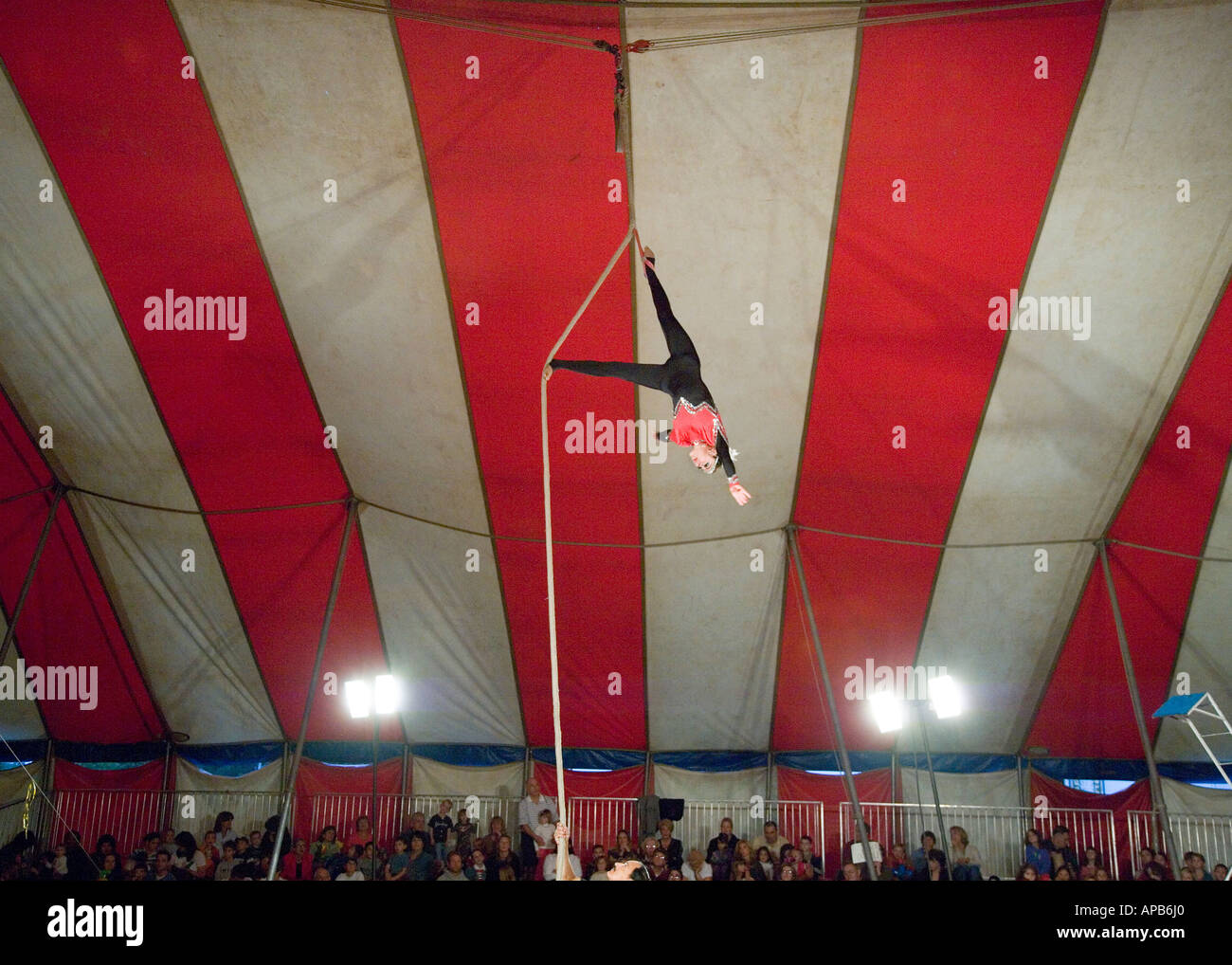 Performers at a circus Stock Photo Alamy
