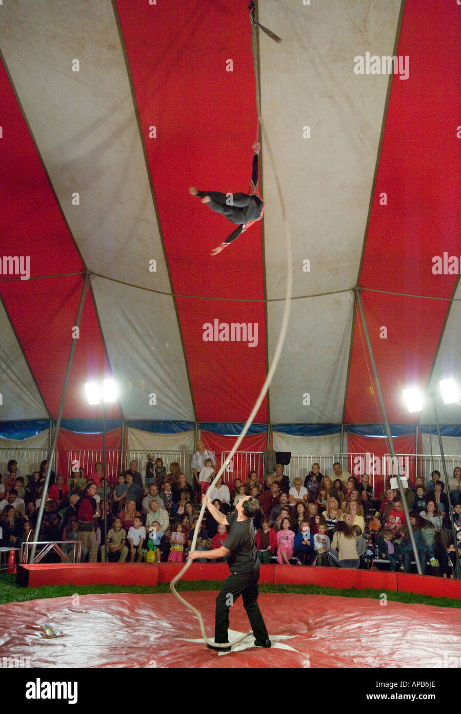 Performers at a circus Stock Photo Alamy
