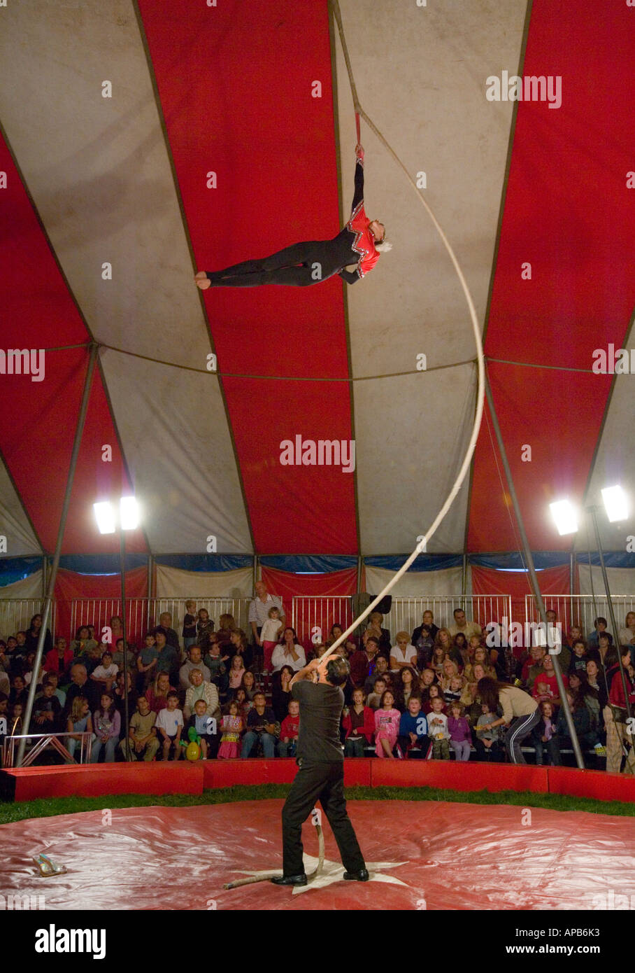 Performers at a circus Stock Photo Alamy