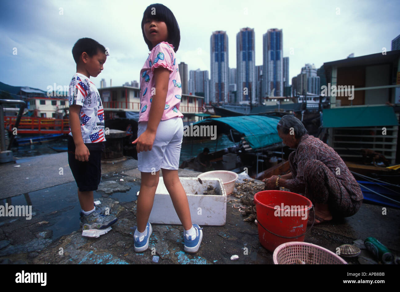 Hong Kong Children Stock Photo - Alamy