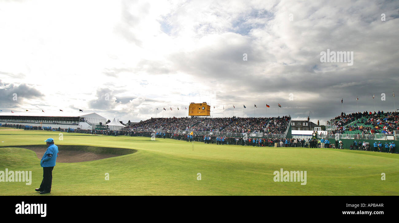 18th hole carnoustie championship course hires stock photography and