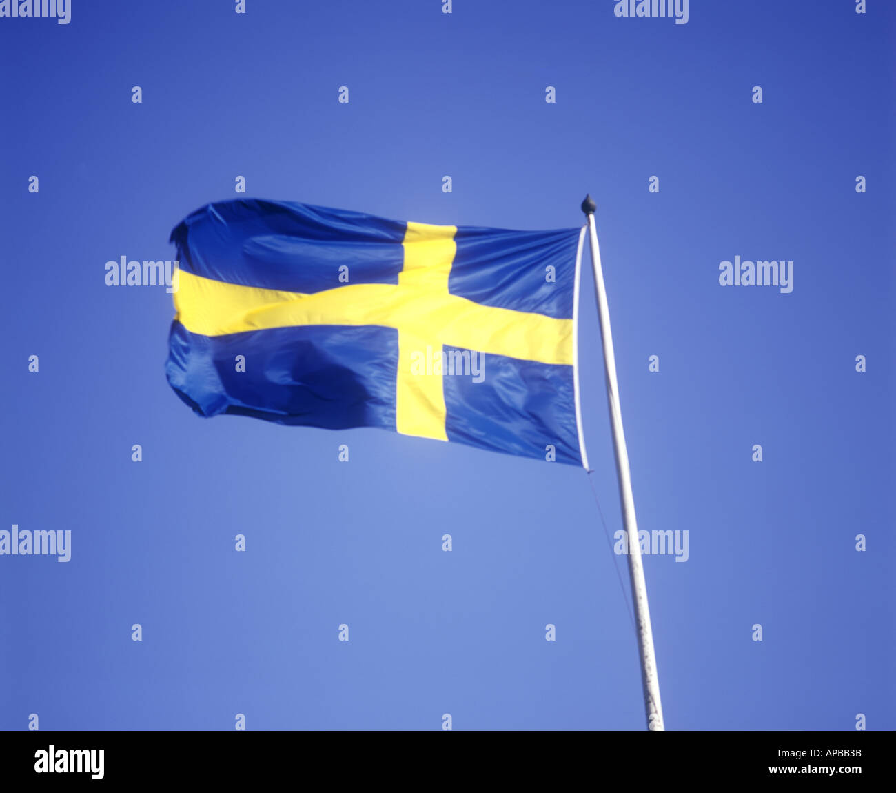 Swedish Flag Stock Photo