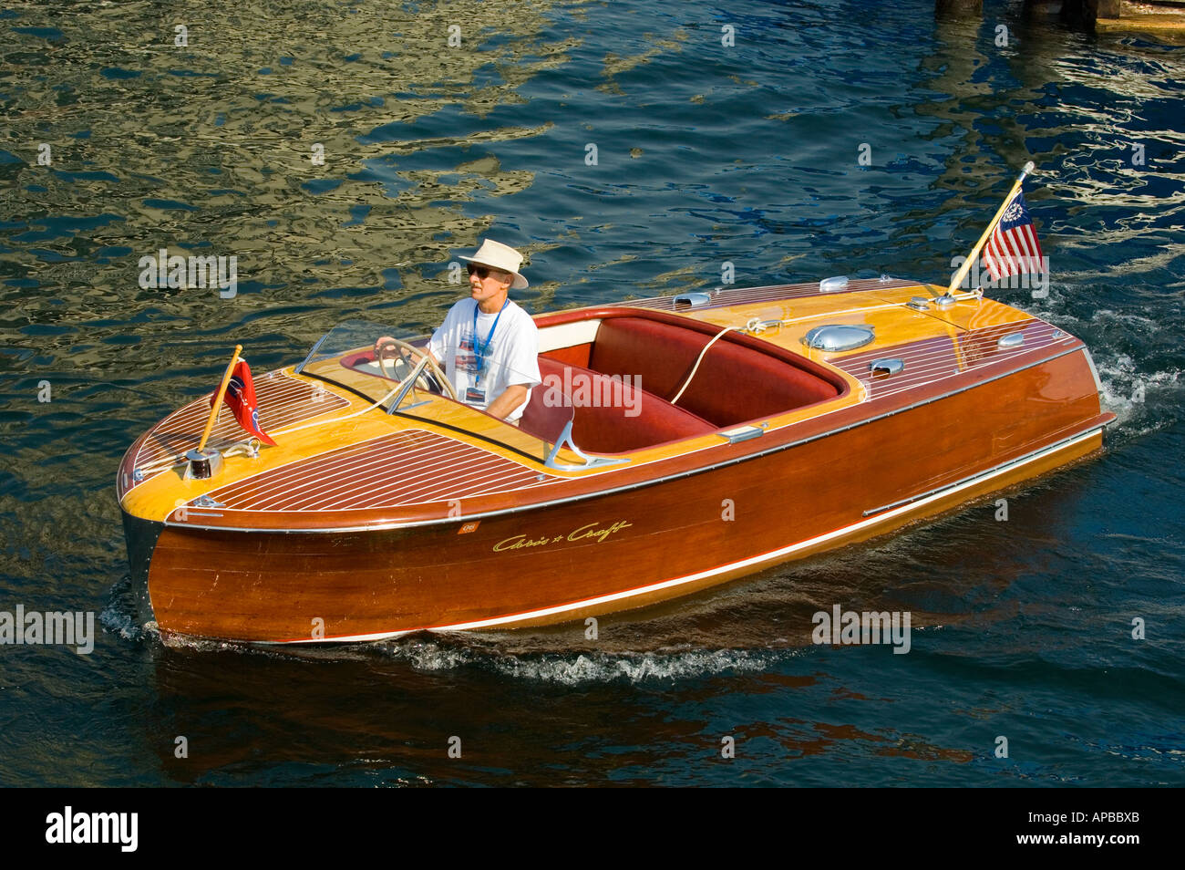 IDAHO COEUR D ALENE WOODEN BOAT FESTIVAL WOODEN BOAT CRUISING ON COEUR