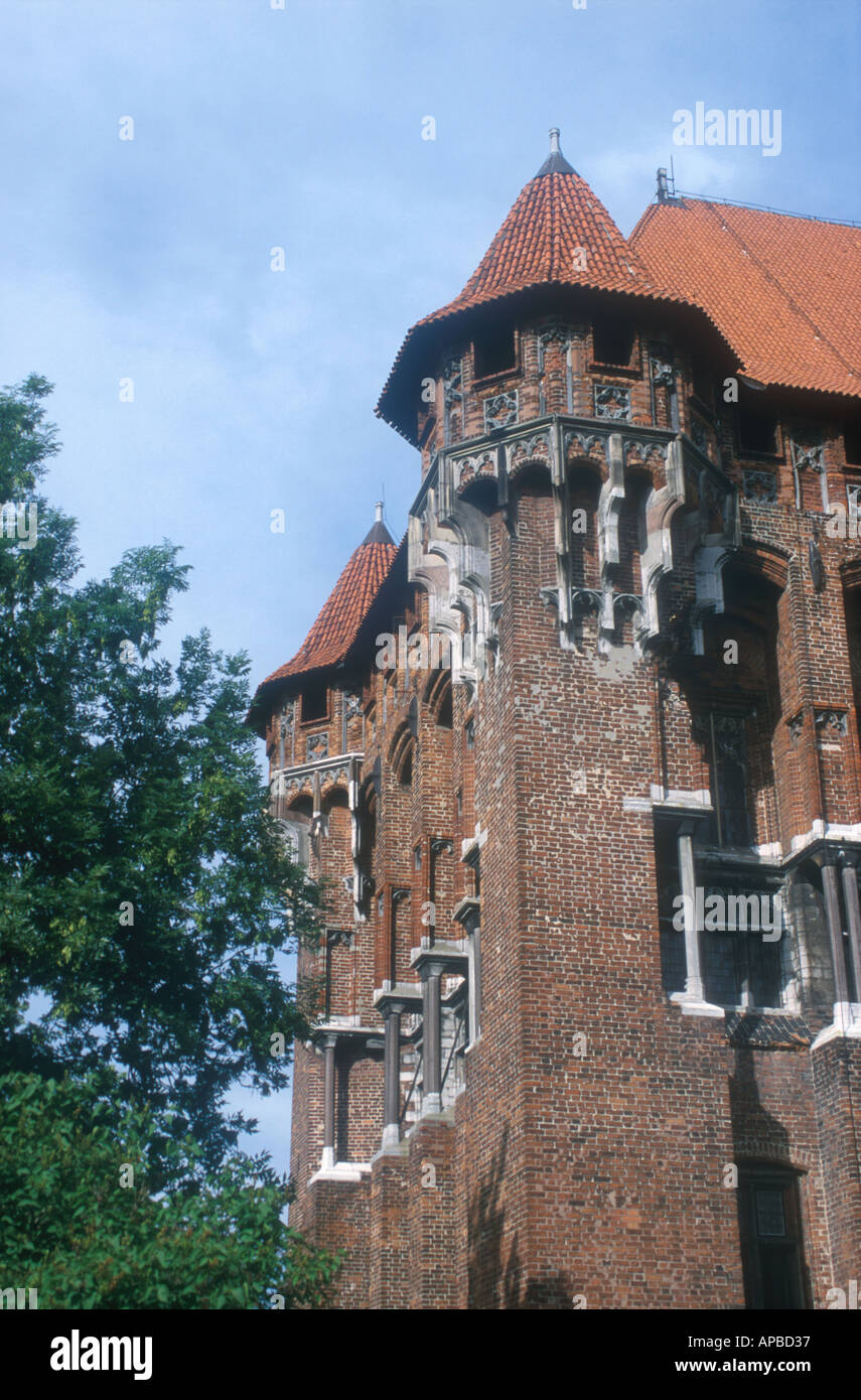 palace detail inside th Marienburg castle centre of th Teutonic Order of Knights Malbork Warmia Poland  Stock Photo