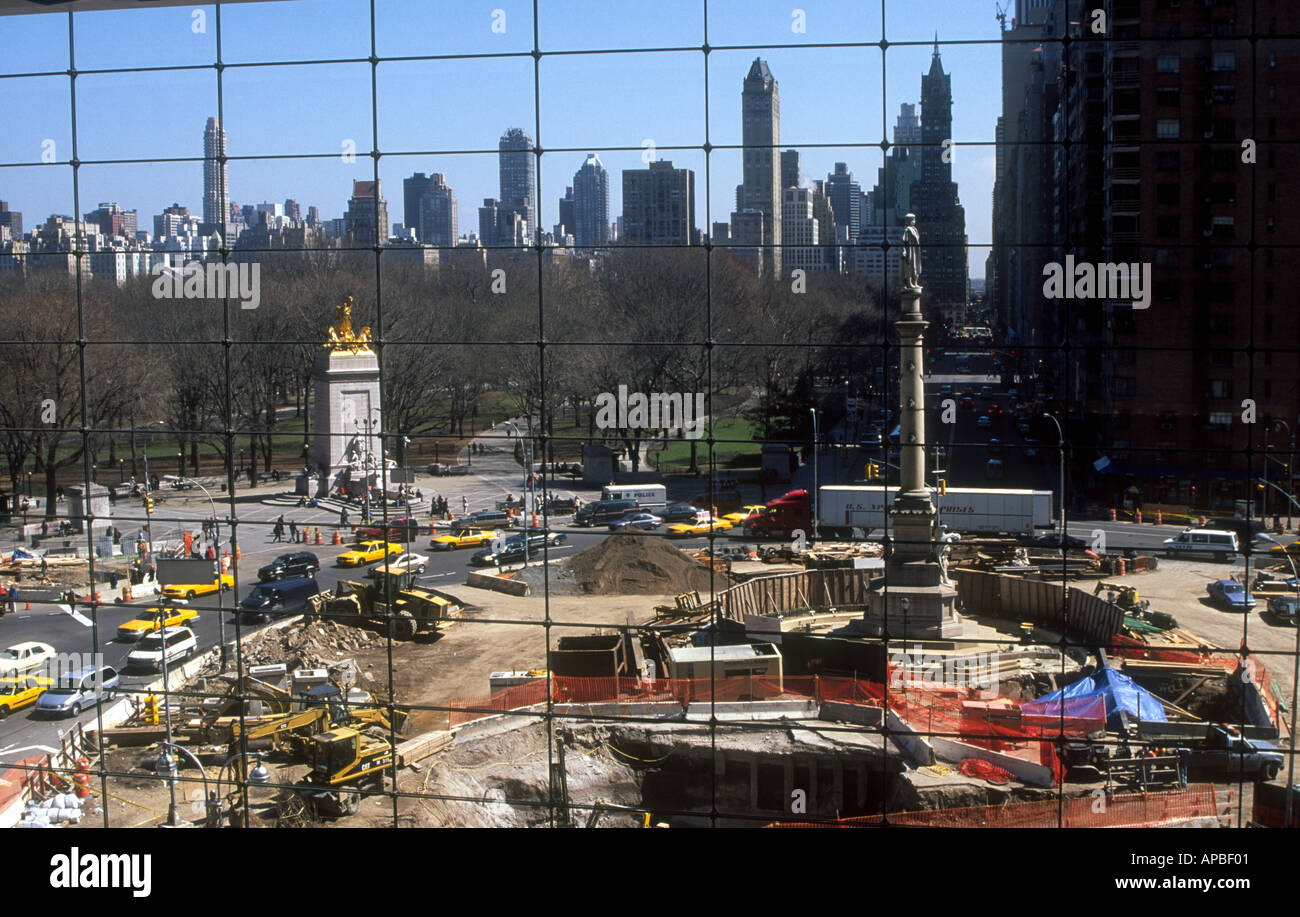 columbus circle manhatten Stock Photo