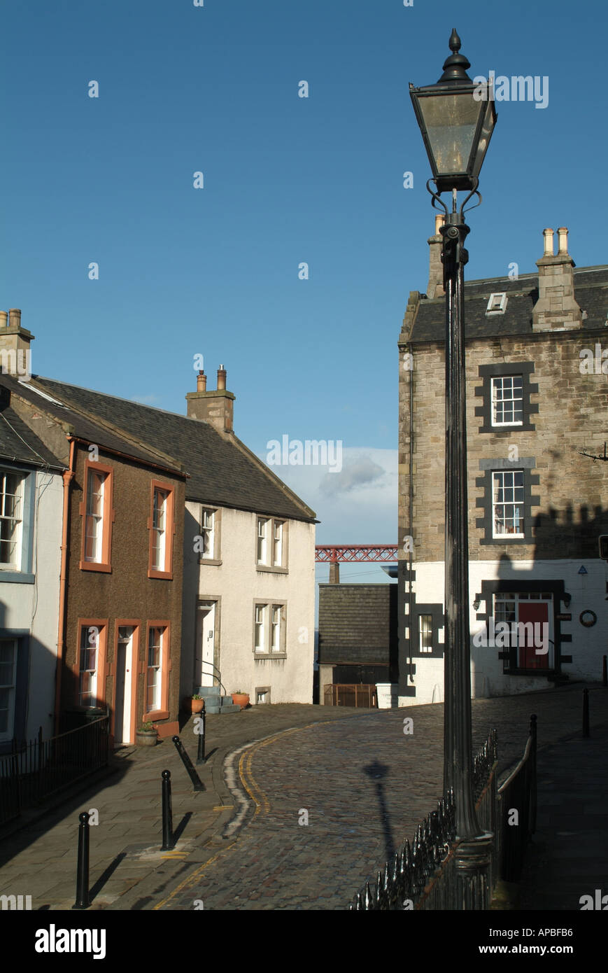 The east end of the High Street, South Queensferry, Edinburgh, Scotland, UK. Stock Photo