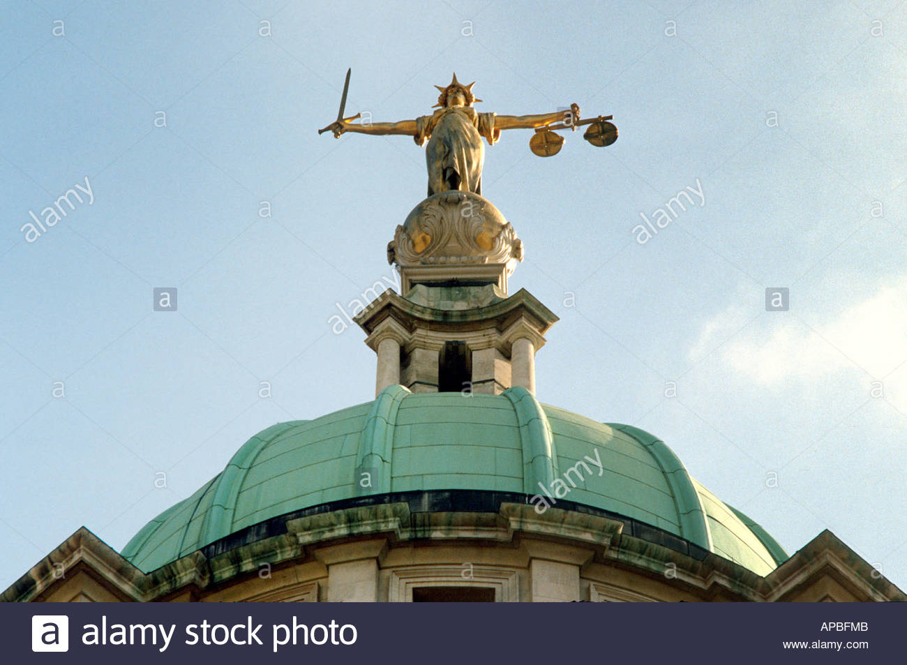 Justice Statue, Law Courts, London Stock Photos & Justice Statue, Law Courts, London Stock
