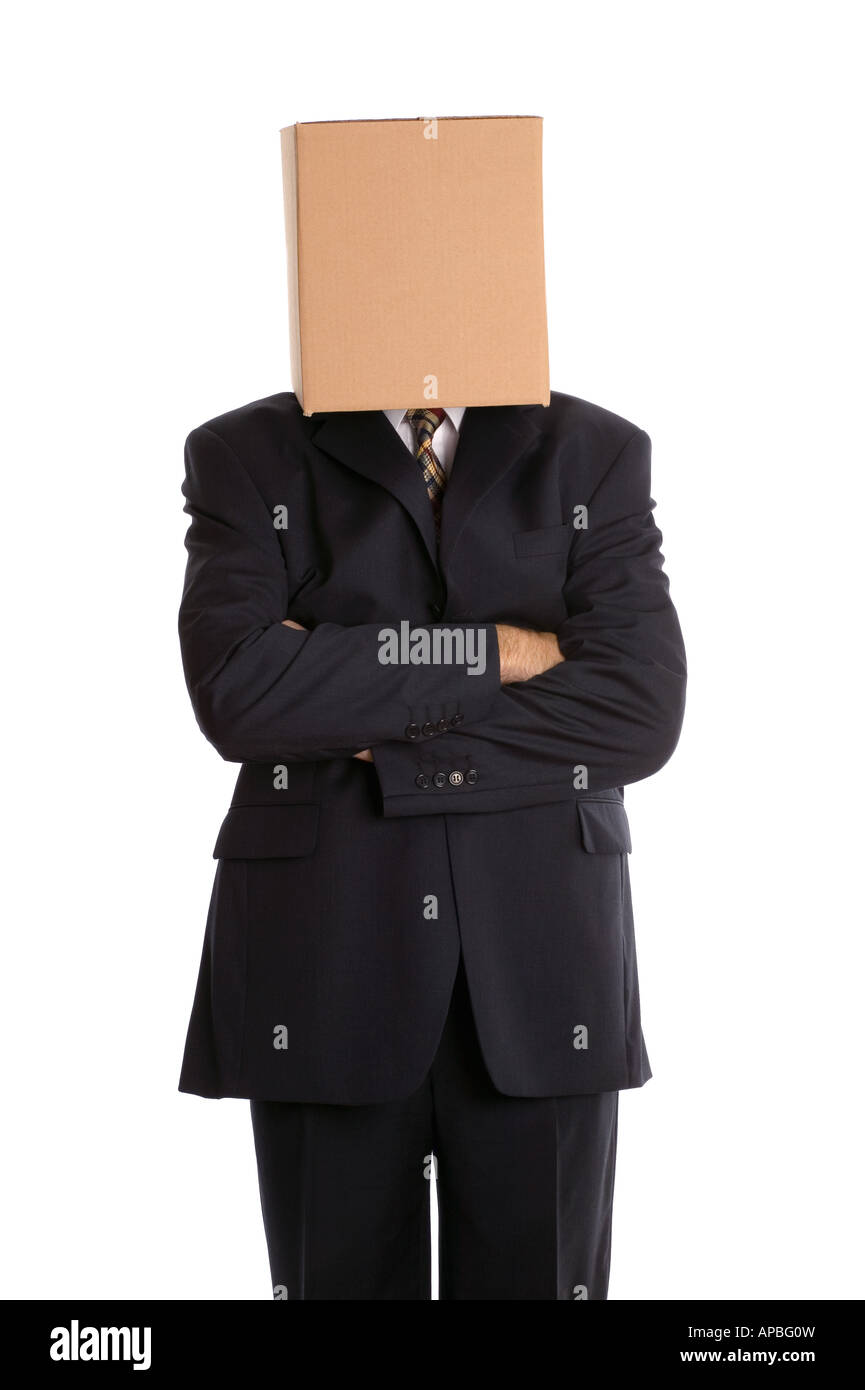 Anonymous businessman with his arms folded Stock Photo
