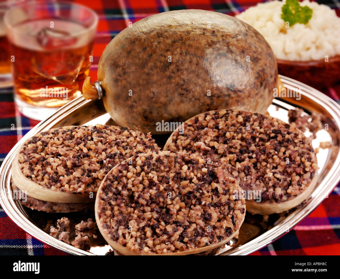 SCOTTISH HAGGIS / BURNS NIGHT Stock Photo