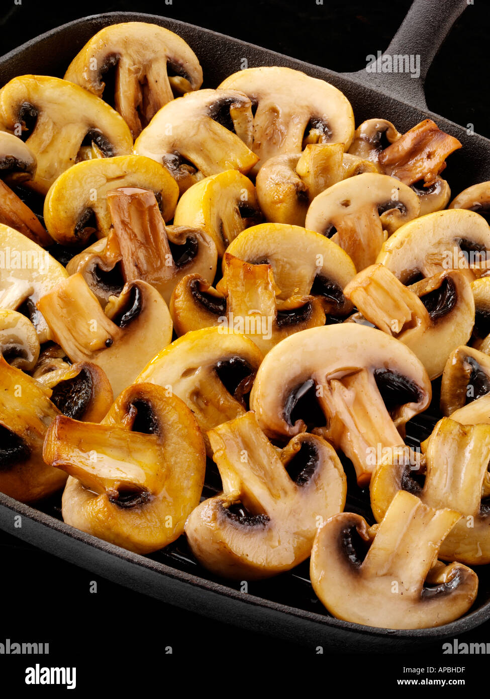 PAN FRIED MUSHROOMS Stock Photo Alamy