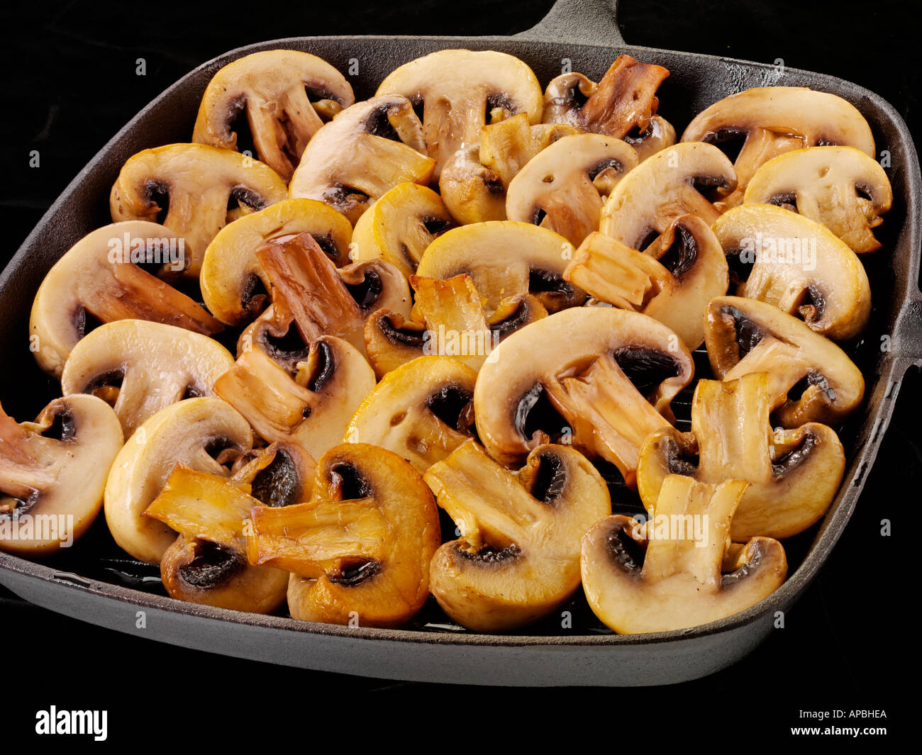 PAN FRIED MUSHROOMS Stock Photo Alamy