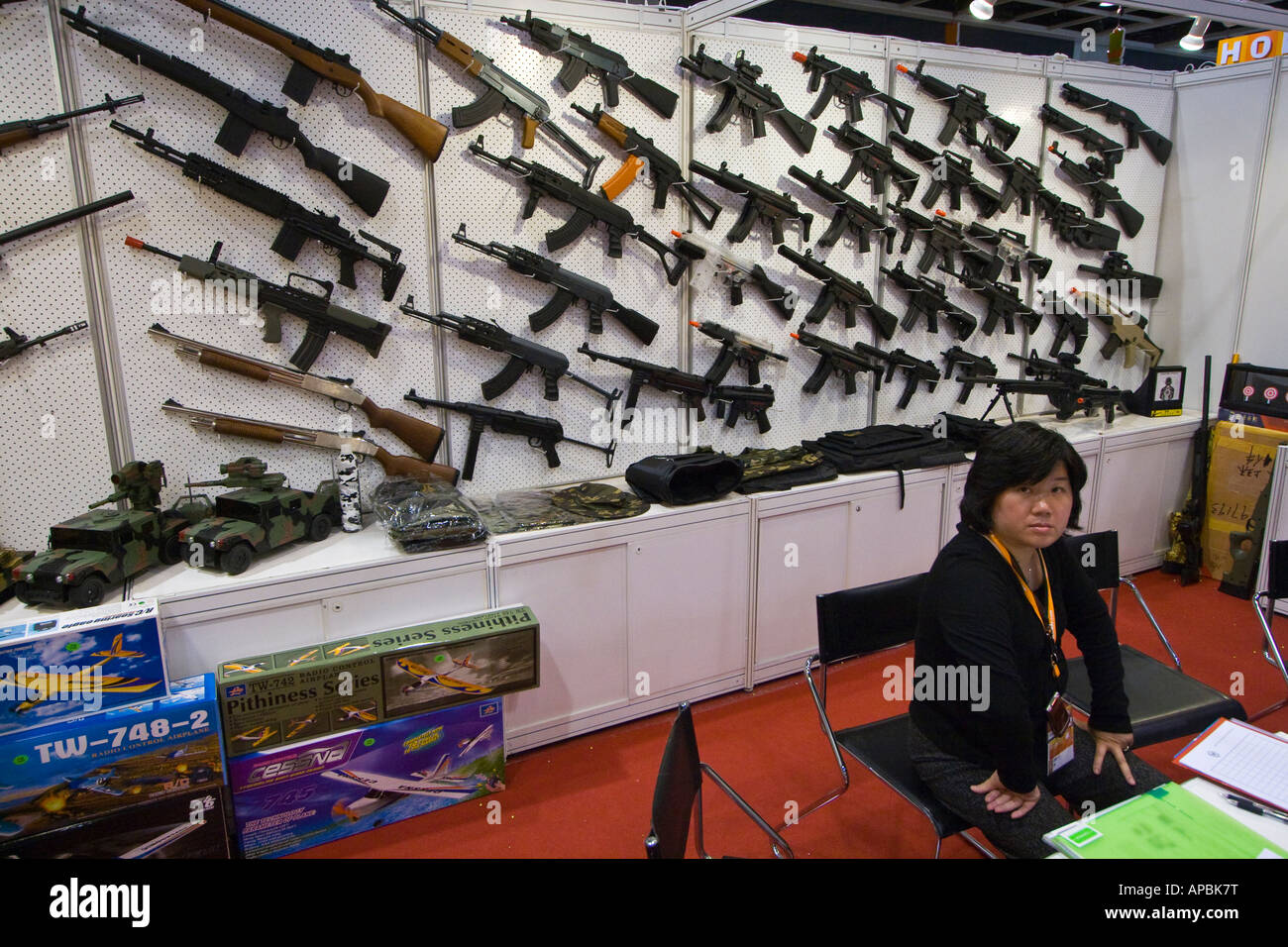 Toy Guns Manufacturer at the Toy and Games Fair Hong Kong Convention