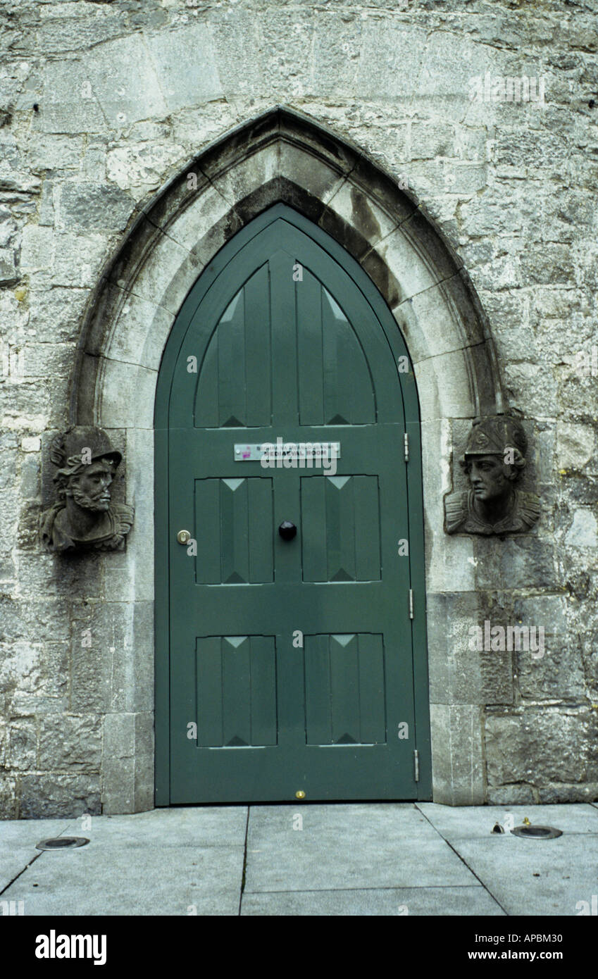 Figureheads around the door of the Mediaeval Room, Kilkenny Castle