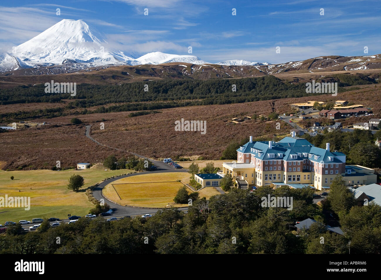 Mt Ngauruhoe And Grand Chateau Tongariro National Park Central Plateau North Island New Zealand Aerial Stock Photo Alamy