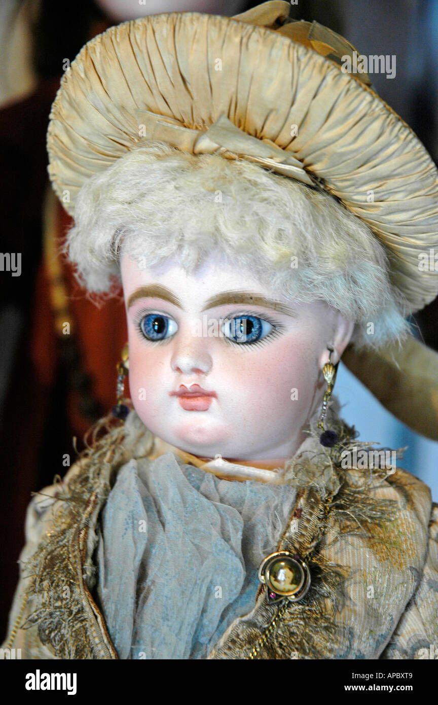 Historical french doll in a doll museum Stock Photo Alamy