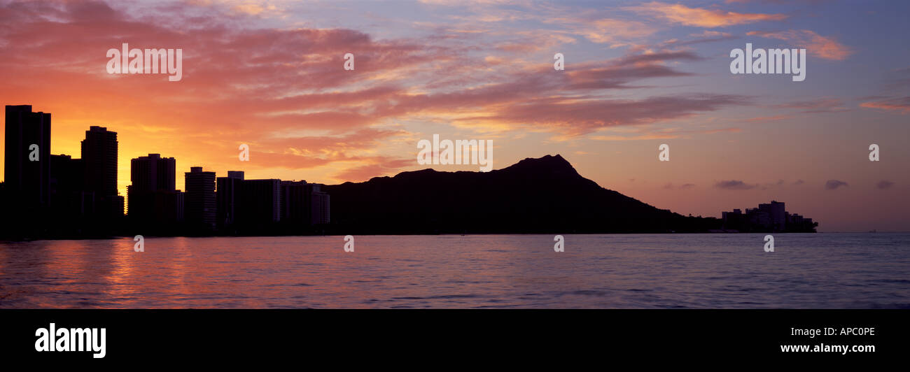 Sunrise at Diamond Head, Honolulu, Oahu, Hawaii Stock Photo Alamy