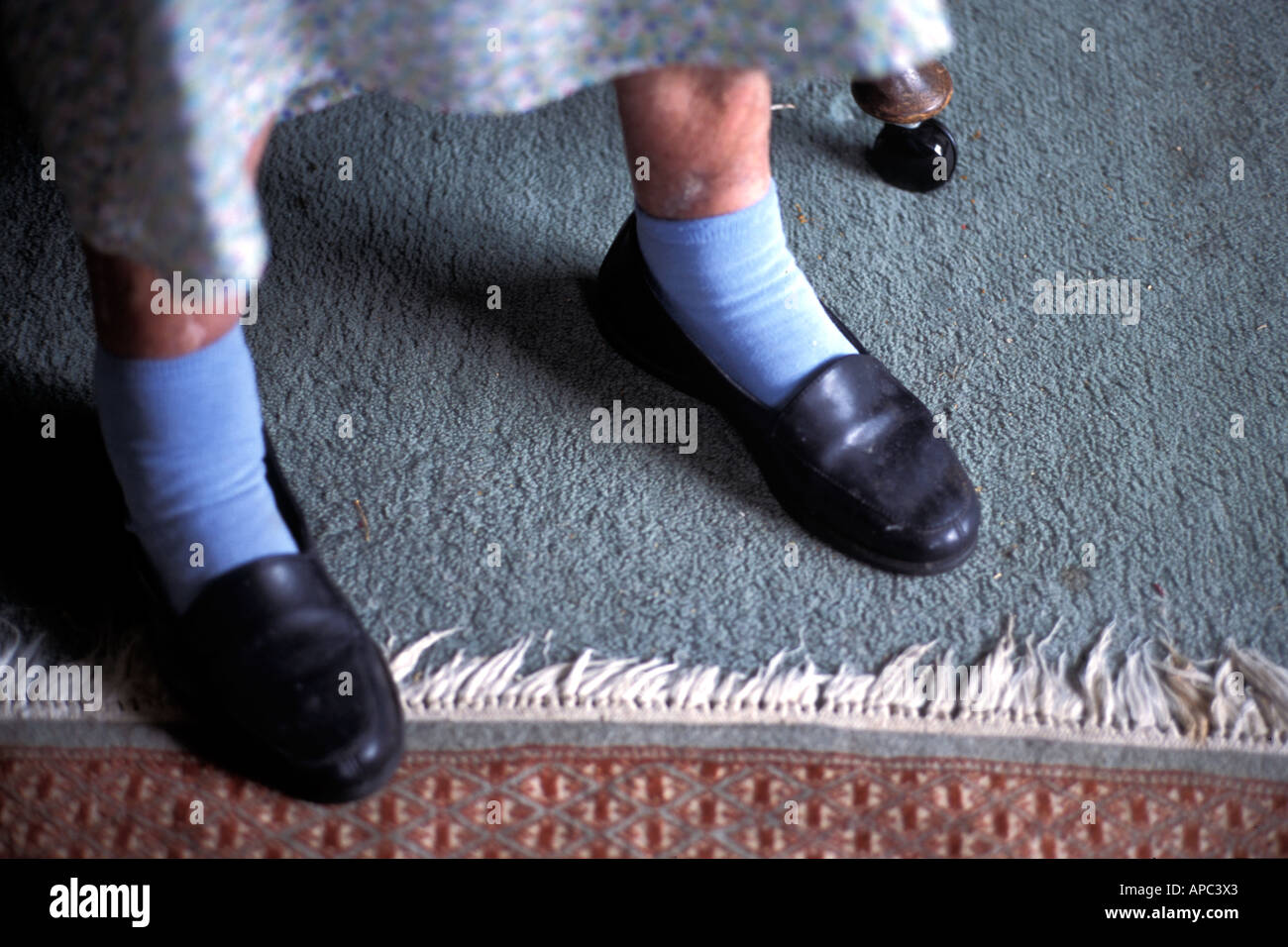 Old ladies shoes Stock Photo
