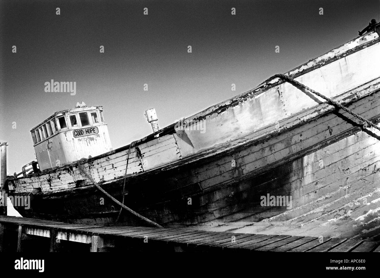 fishing; boat; moored ; lancashire; england; uk; Stock Photo
