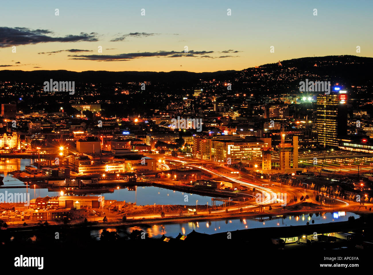 Oslo norway view cityscape hi-res stock photography and images - Alamy