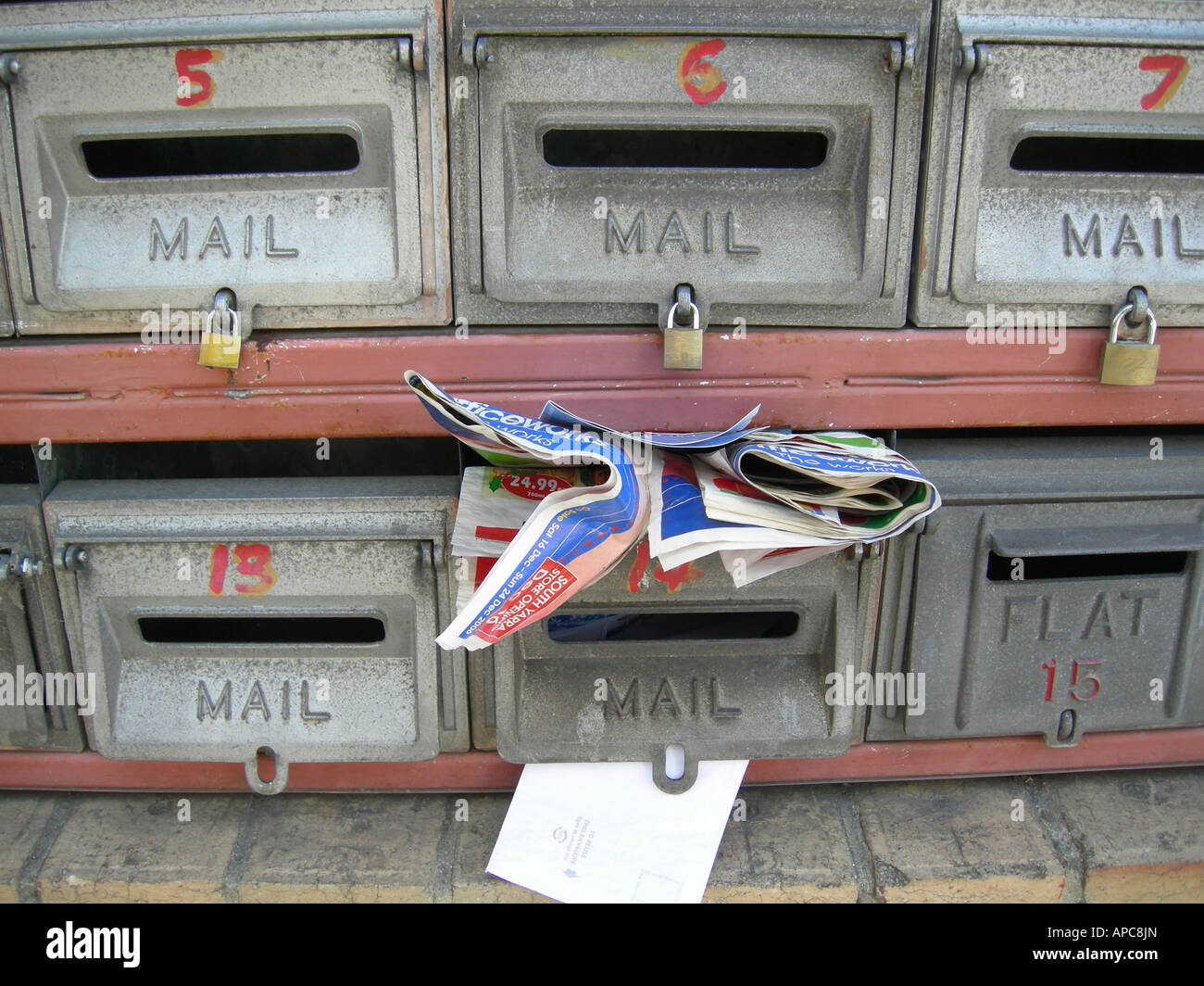 Mail boxes Melbourne Australia Stock Photo Alamy