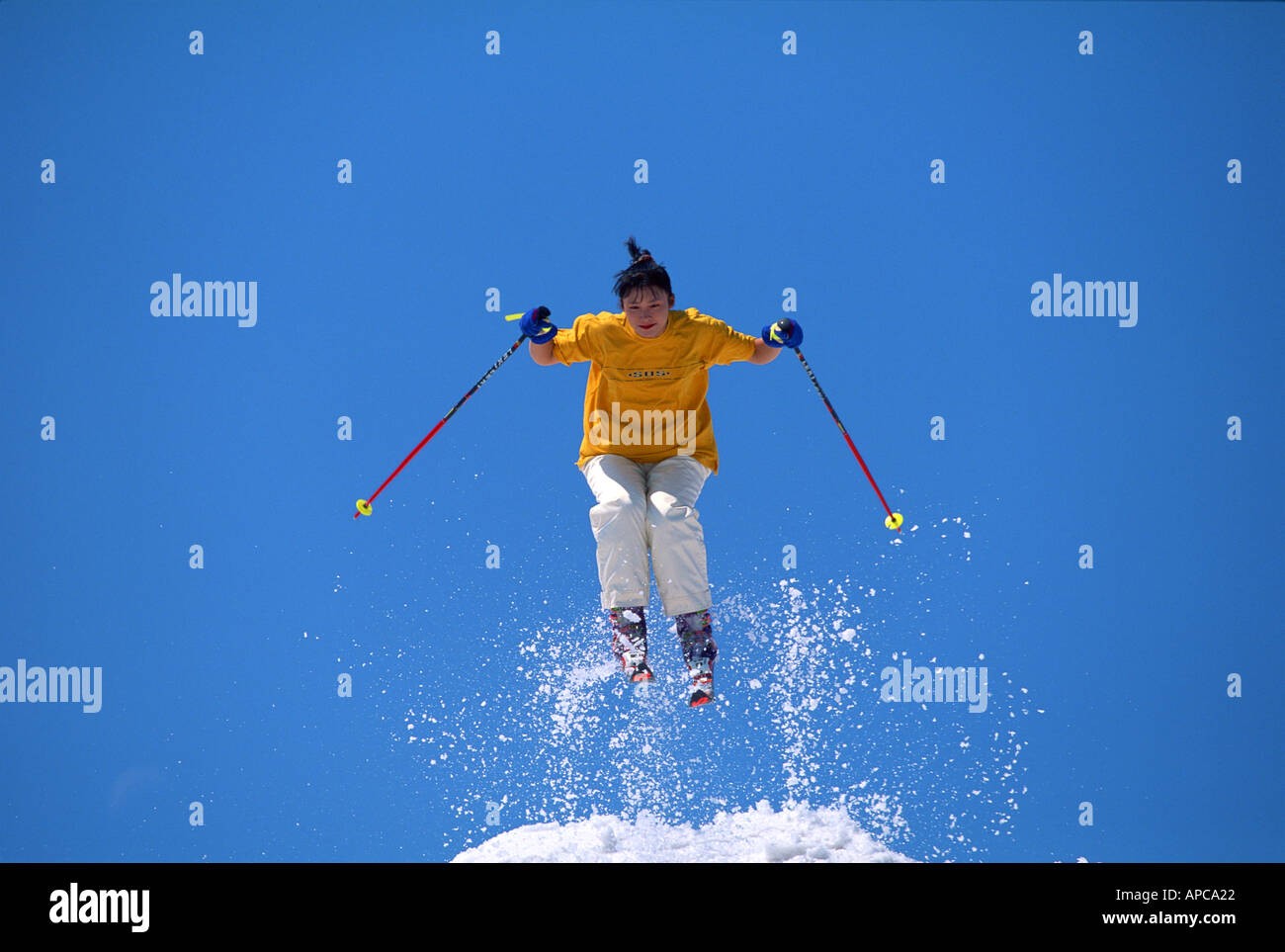 Sport Winter Sports Skiing Stock Photo