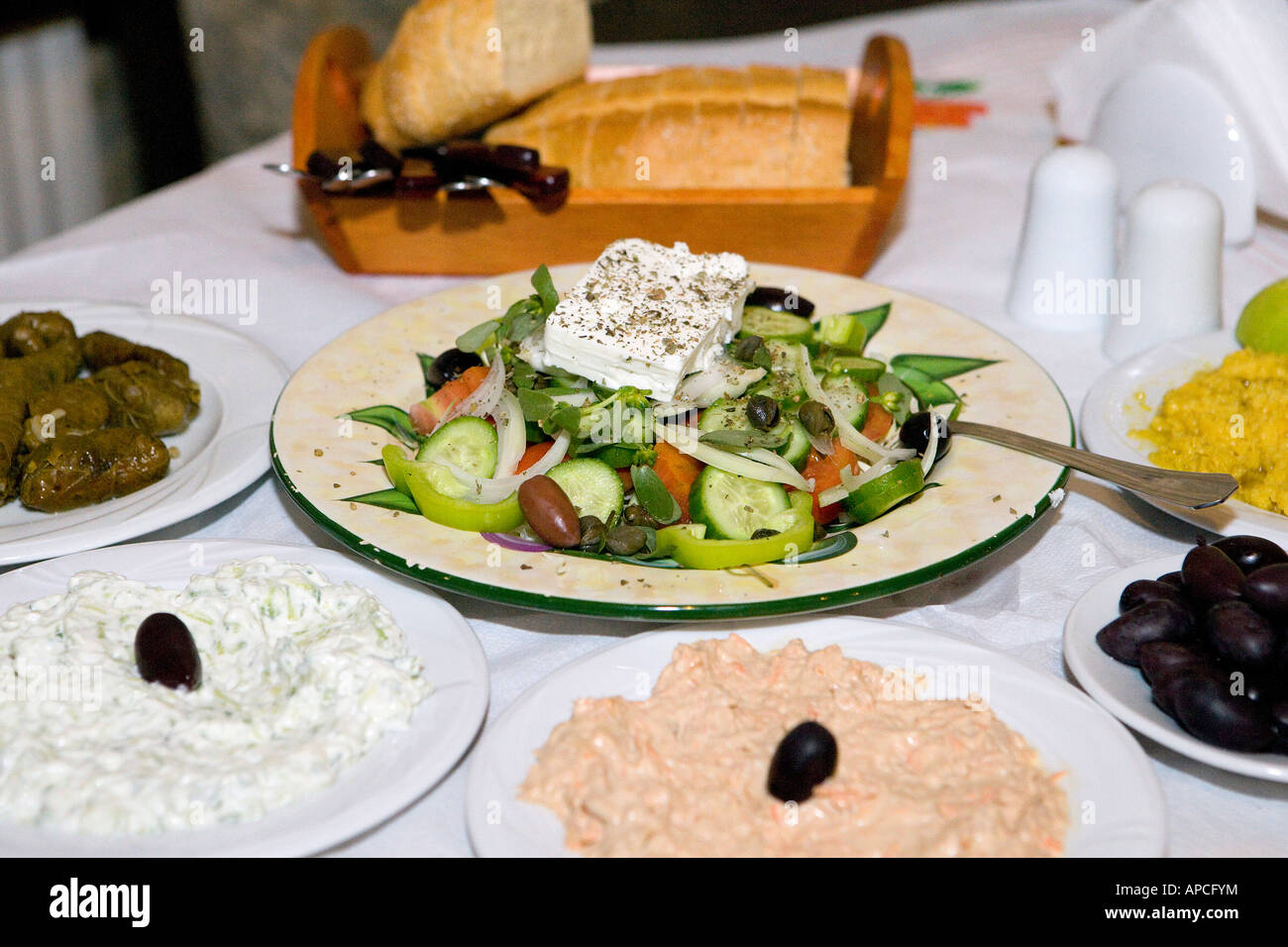Greek horsd'oeuvres, Crete, Greece Stock Photo Alamy