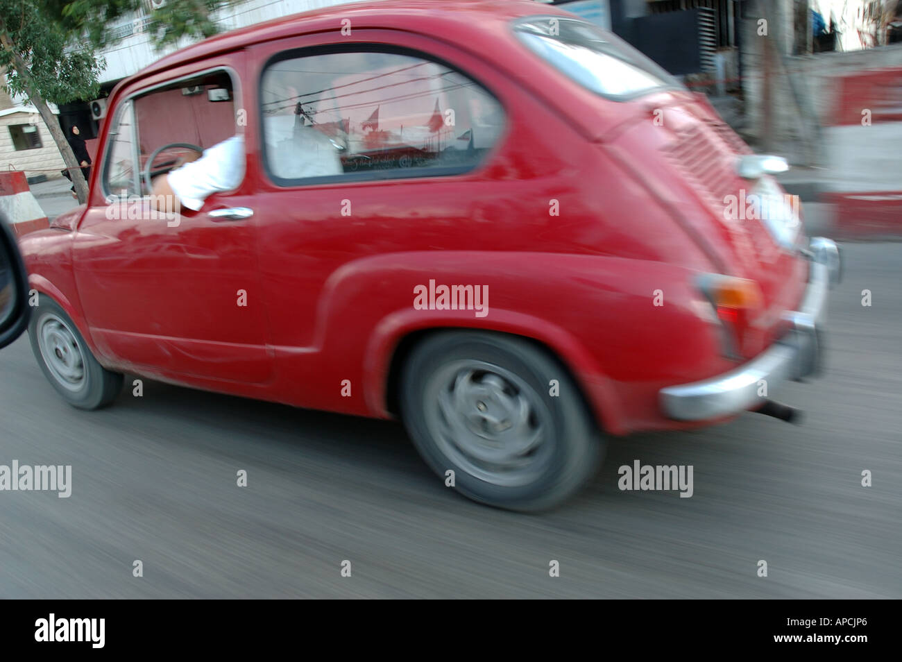 fiat 600 classic italian car beirut street lebanon Stock Photo Alamy