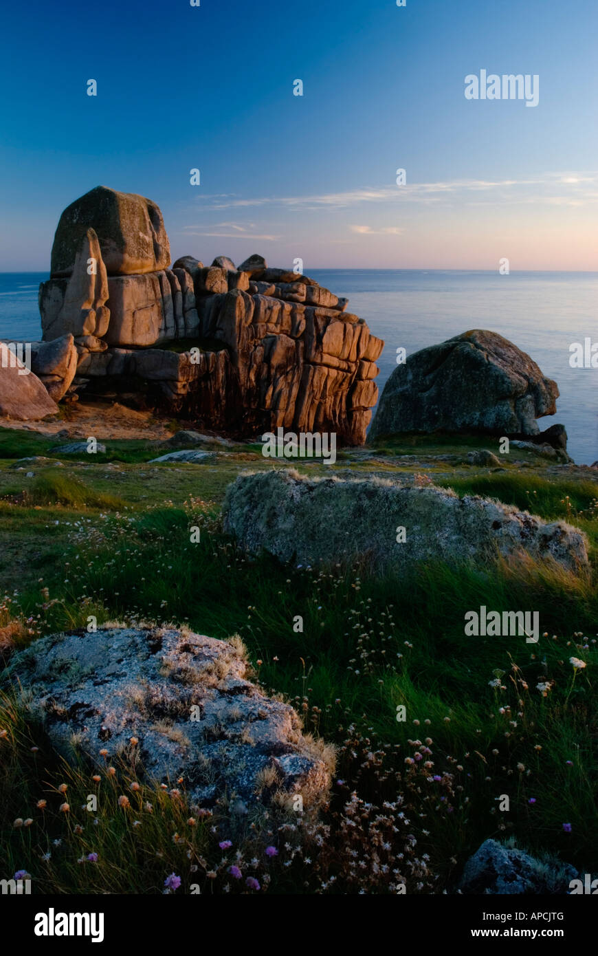 Peninnis Head St Marys Island on the Isles of Scilly England UK Stock Photo