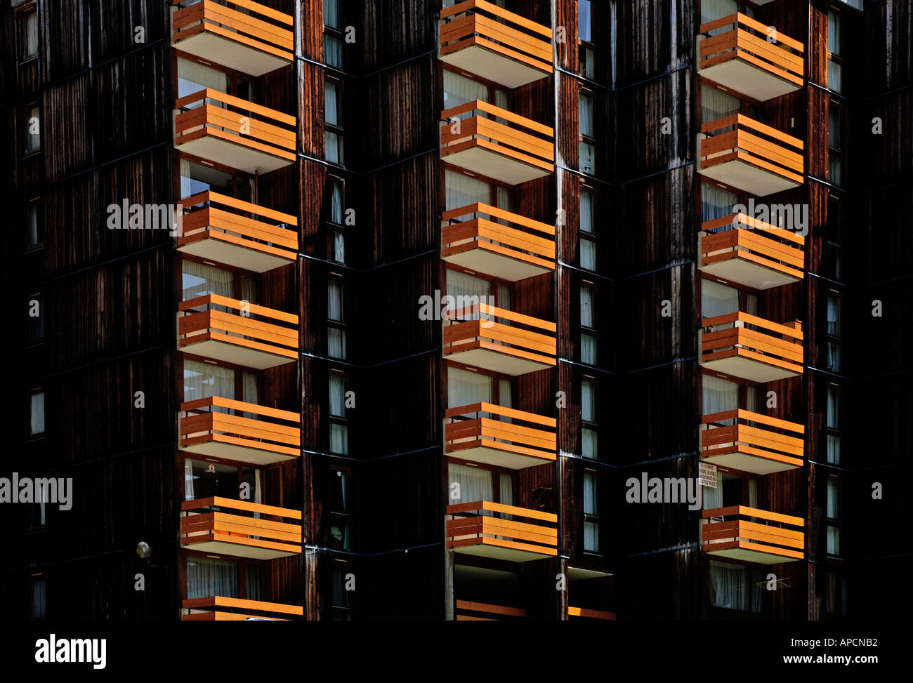 High rise architecture with balconies Stock Photo - Alamy