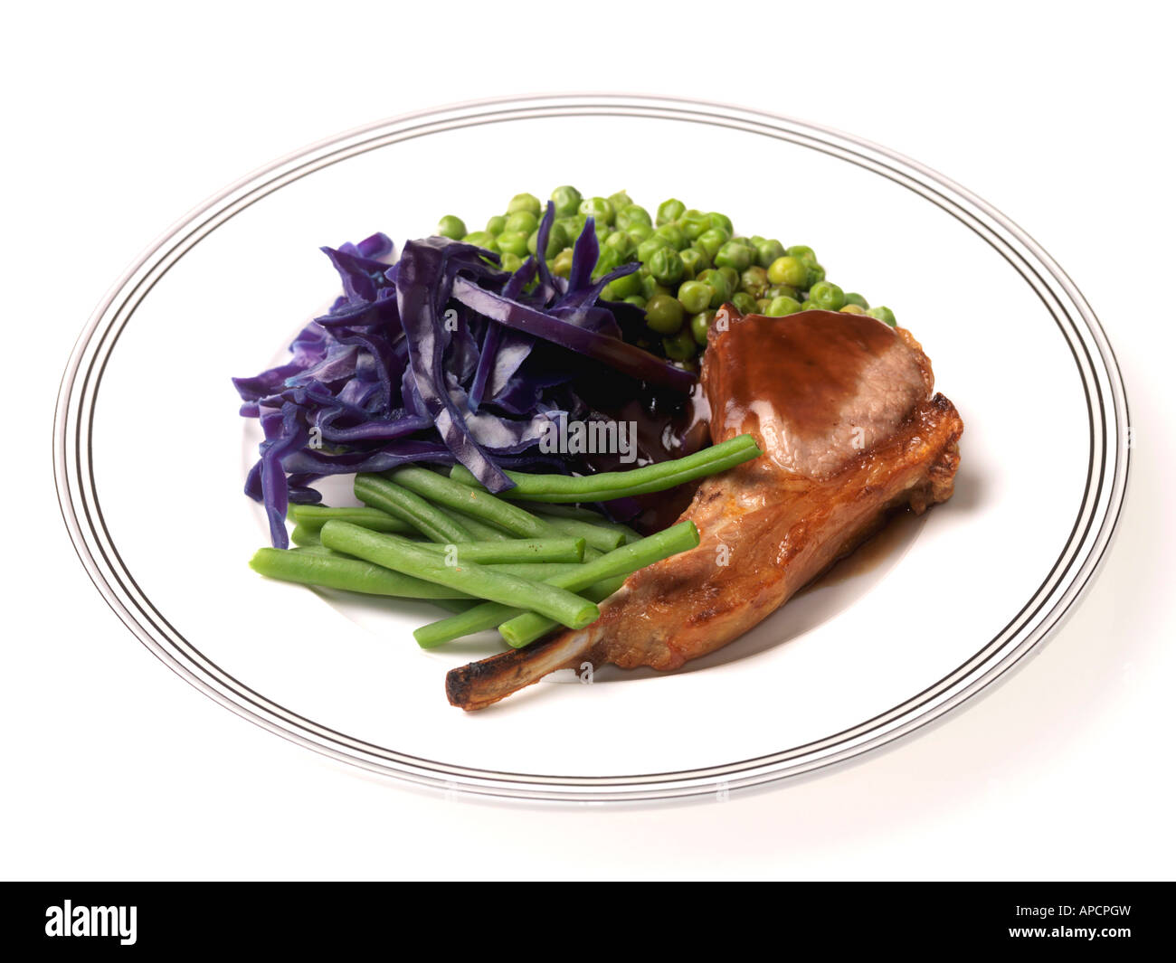 Grilled Lamb Chop Stock Photo - Alamy