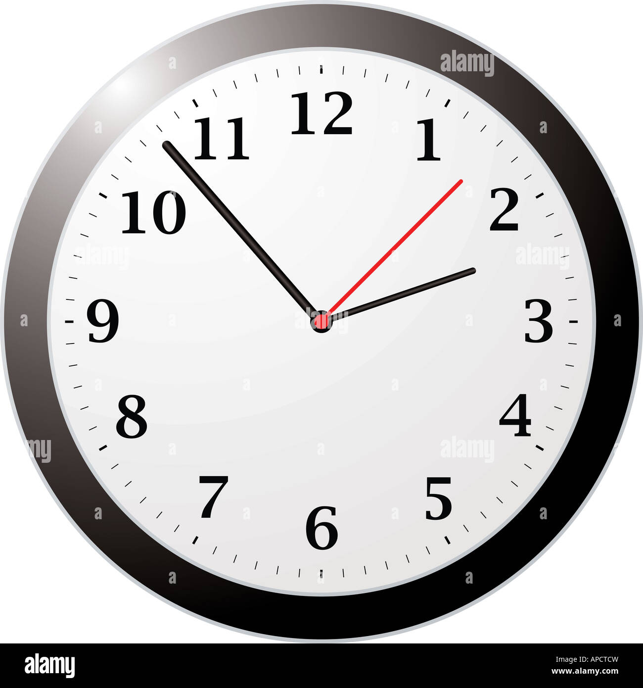 Plain white clock face hires stock photography and images Alamy