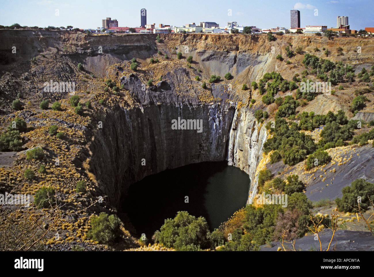 The Big Hole diamond mine Kimberley South Africa Stock Photo