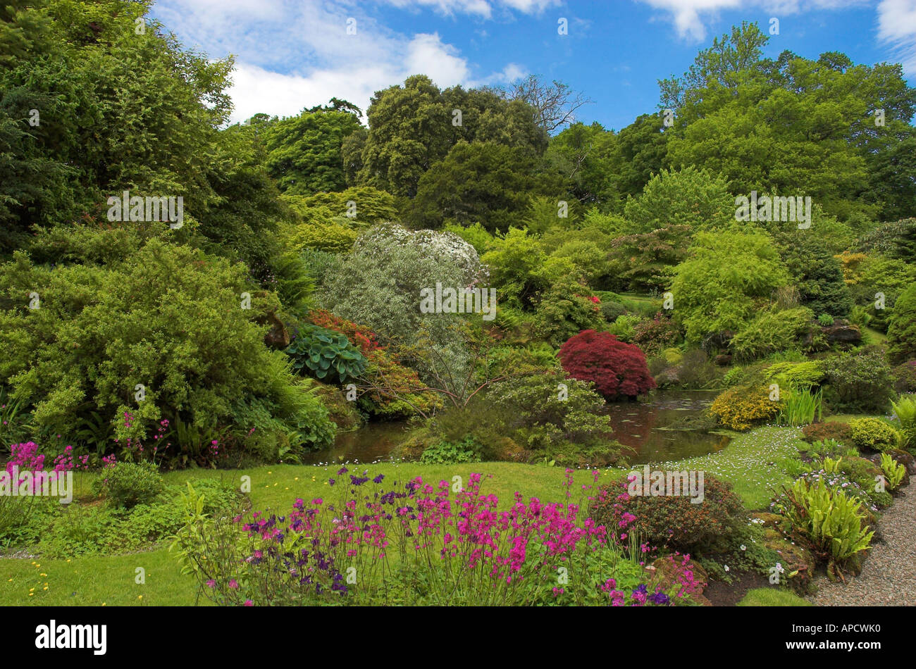 Gardens Mount Stuart House Isle of Bute Argyll & Bute Scotland Stock