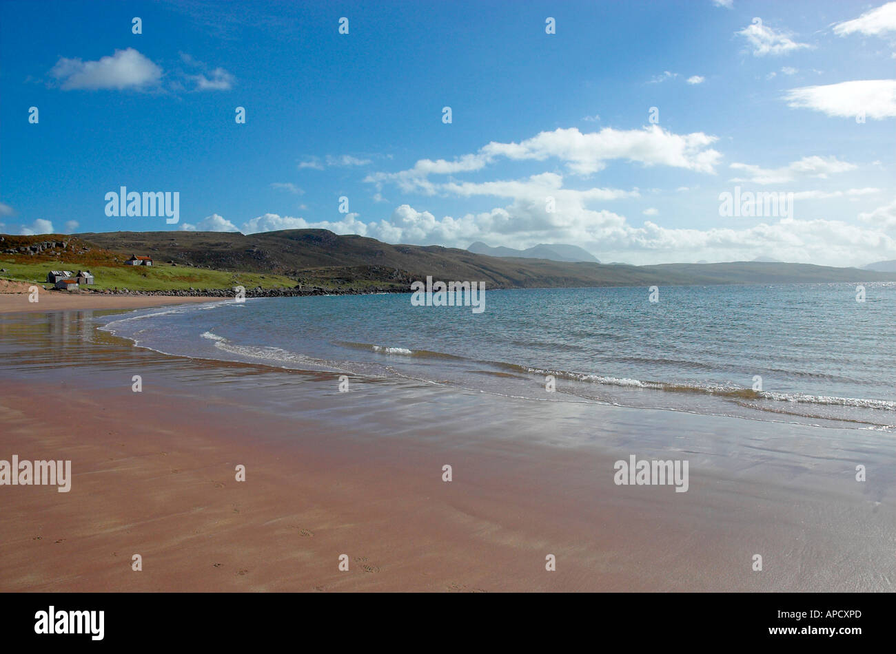 Redpoint Beach nr Opinan Highland Ross & Cromarty Stock Photo