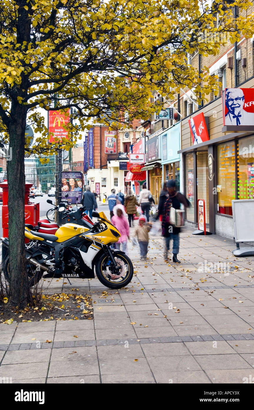 Wimbledon Town centre Wimbledon Greater London England UK Stock Photo