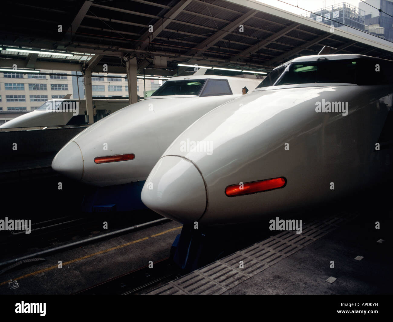 BULLET TRAINS. JAPAN. Stock Photo