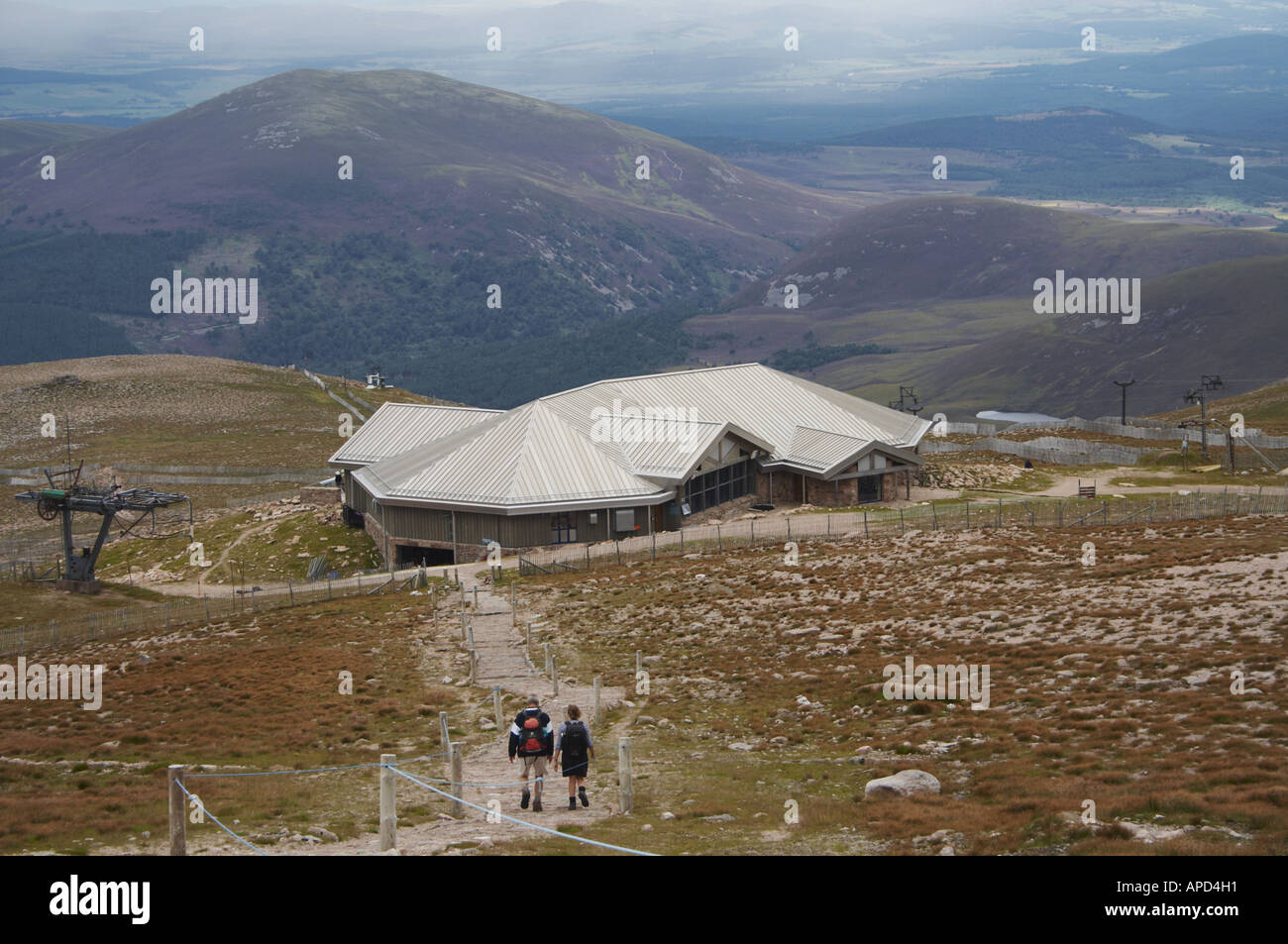 The Ptarmigan Restaurant on Cairn Gorm in the Cairngorms National Park Stock Photo