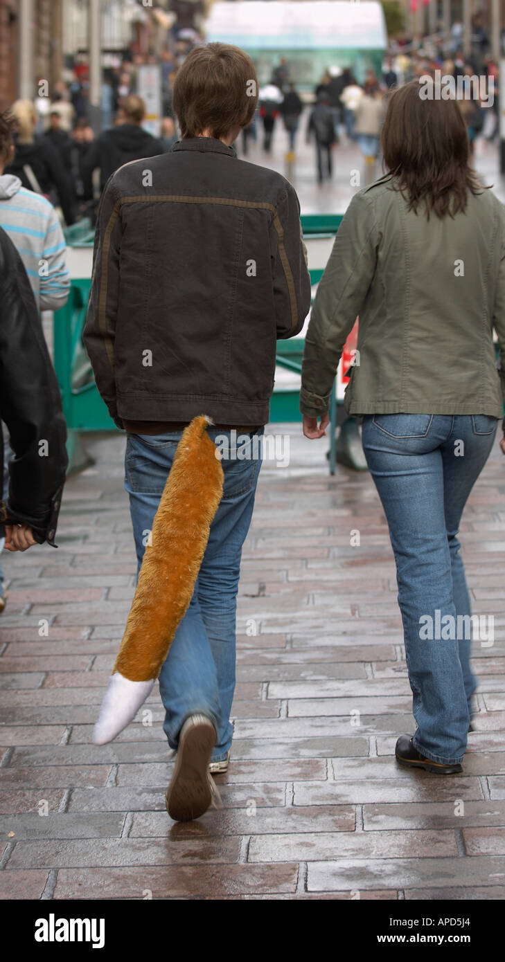 Funny people fox tail hi-res stock photography and images - Alamy, image size:729x1390