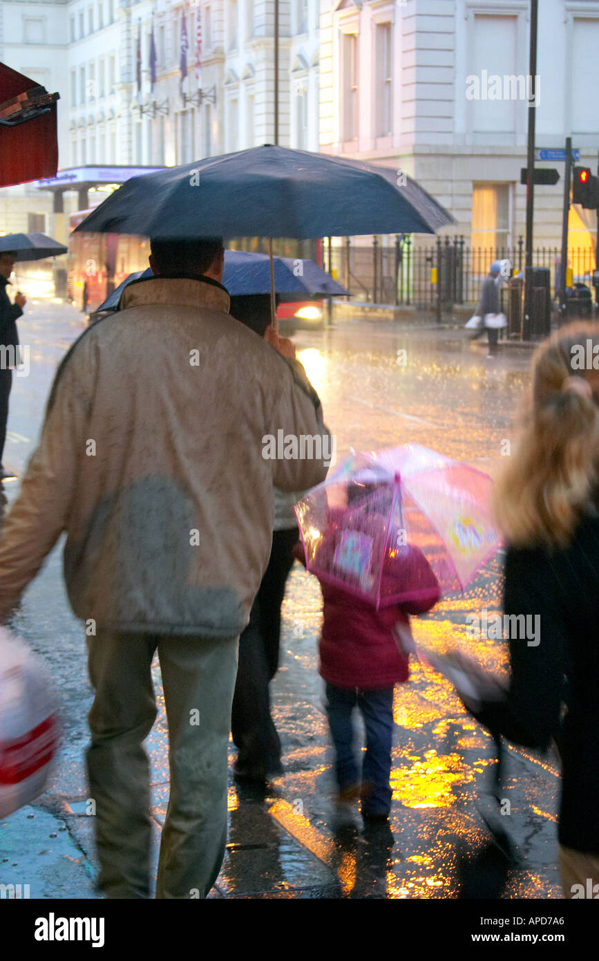 london rain Stock Photo