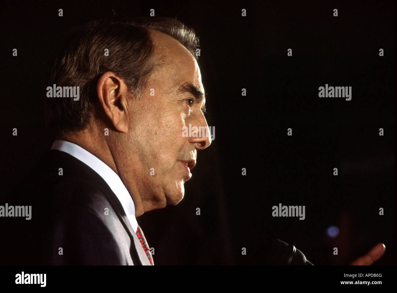 Bob Dole during the Presidential campaign Stock Photo