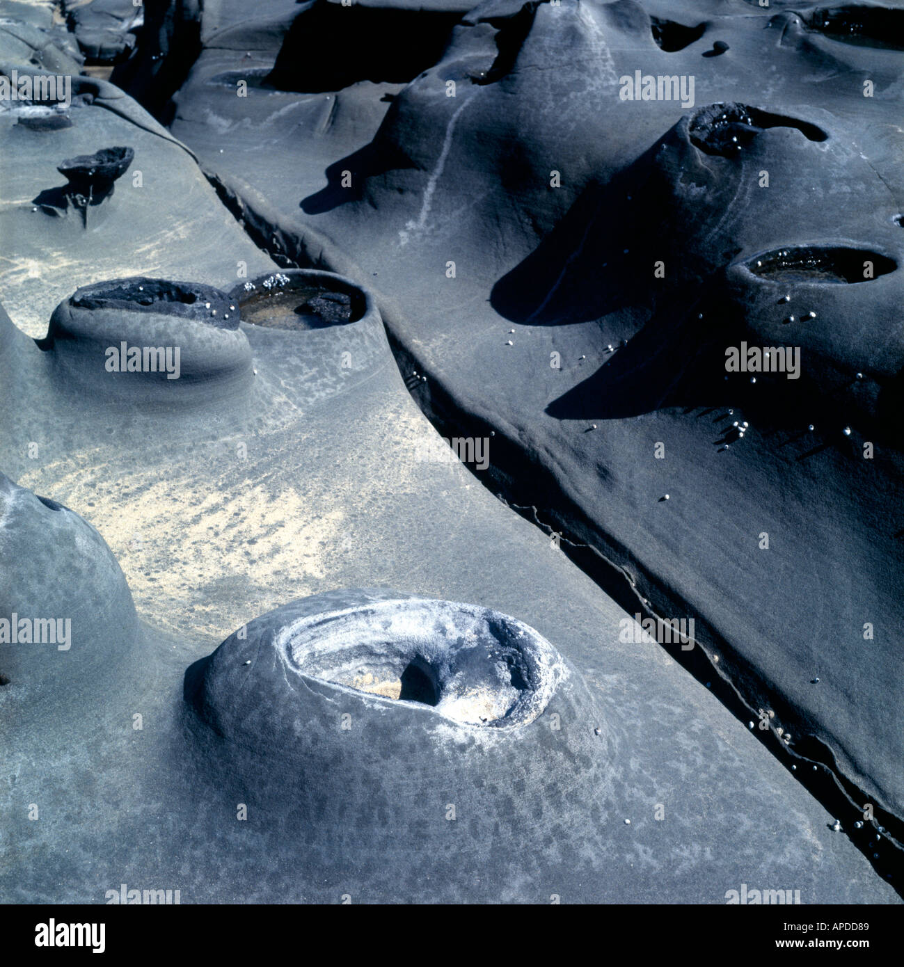 rock formation foreshore elliot river victoria australia Stock Photo ...