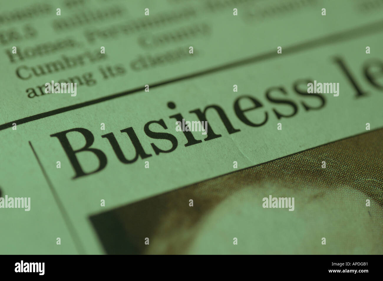business letter in newspaper Stock Photo Alamy