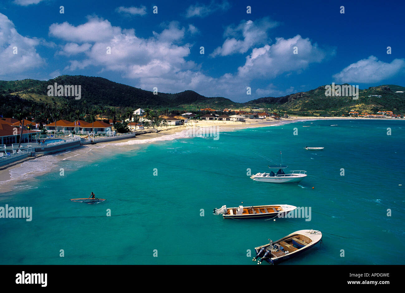 St. Jean Beach, St. Barthelemy, St. Barts Caribbean, America Stock ...