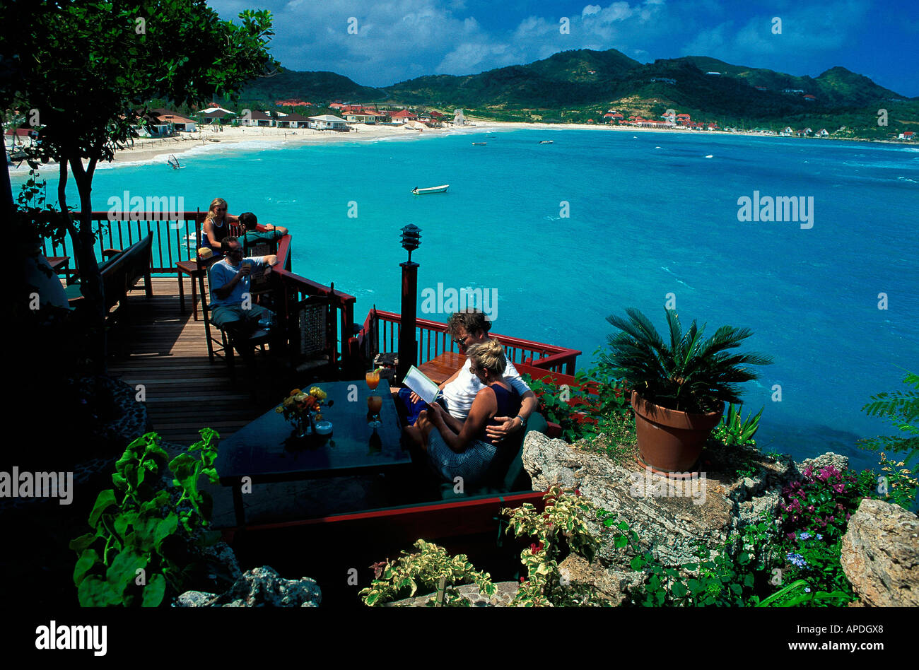 St. Jean Beach, St. Barthelemy, St. Barts Caribbean, America Stock Photo