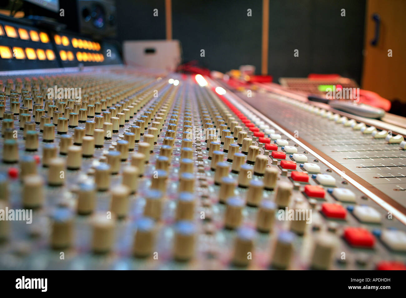 Recording Studio Mixing Desk Stock Photo Alamy