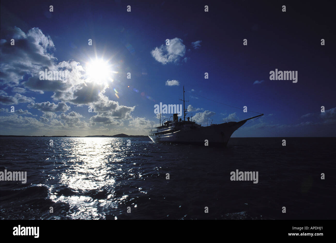 Yacht, St. Barthelemy, St. Barts Caribbean, America Stock Photo